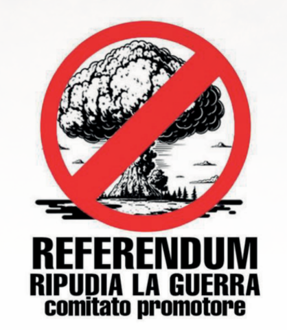 Avviso pubblico raccolta firme per referendum abrogativo "RIPUDIA LA GUERRA"