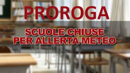 Allerta Meteo - Proroga Ordinanza chiusura temporanea delle scuole (26 ottobre 2021)